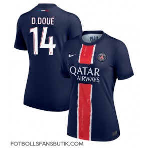 Paris Saint-Germain Desire Doue #14 Replika Hemmatröja Damer 2024-25 Kortärmad